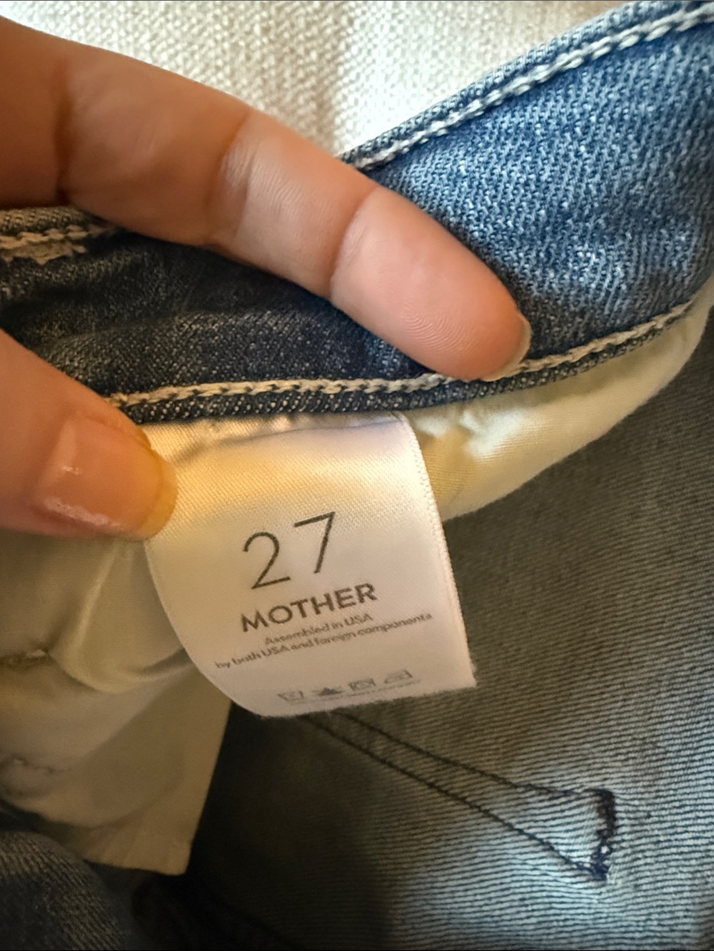 MOTHER Light Blue High-Rise Jeans - Picture 3 of 4